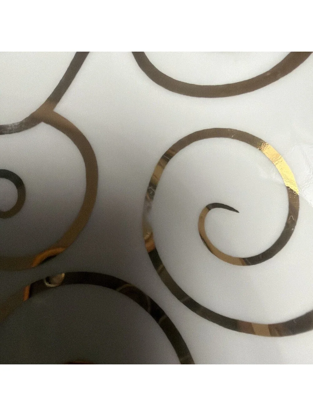 Pier One Gold Swirl Dessert Salad Plate 7 5/8” Retired Vintage Priced Each